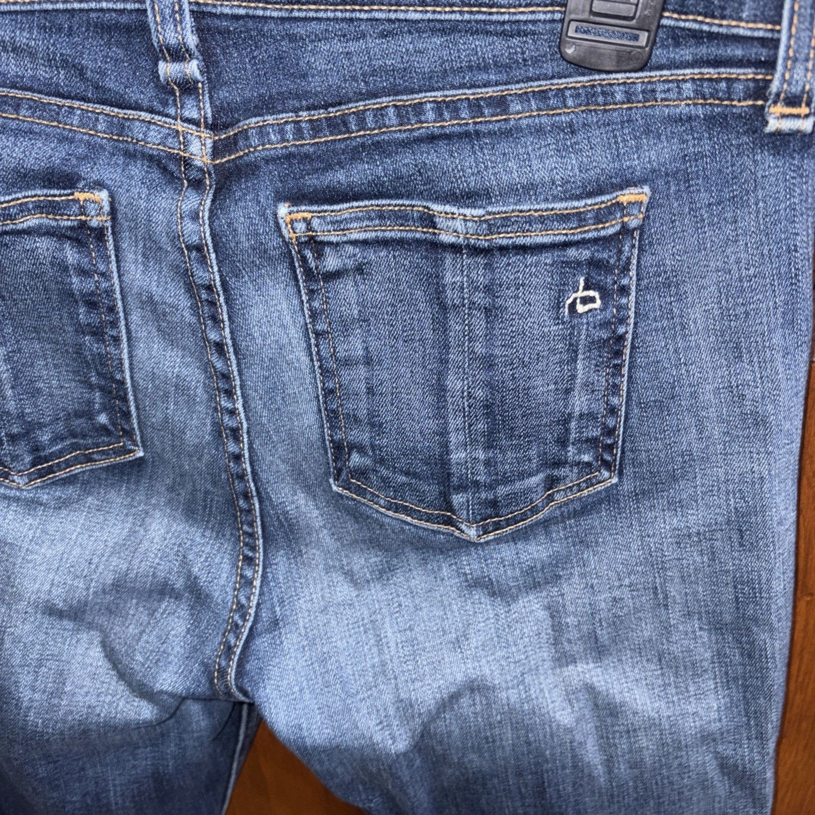 Rag & Bone Rag & Bone Jeans Womens 25 Preston Raw Hem Blue Skinny Size 25" / US 0 / IT 36 - 5 Thumbnail