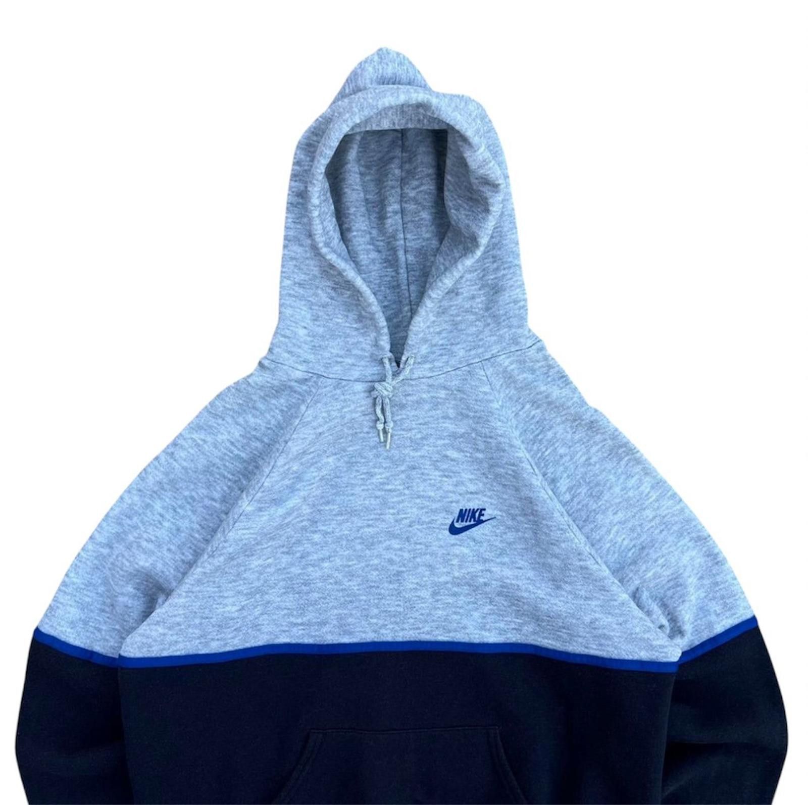 Nike vintage 80s gray and blue nike hoodie Size US XL / EU 56 / 4 - 1 Thumbnail