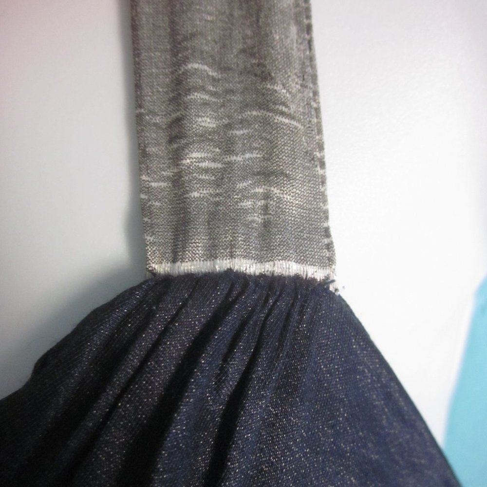 Bcbgmaxazria BCBG Maxazaria Blue and Silver Metallic Cocktail Party Dress Size S / US 4 / IT 40 - 15 Thumbnail