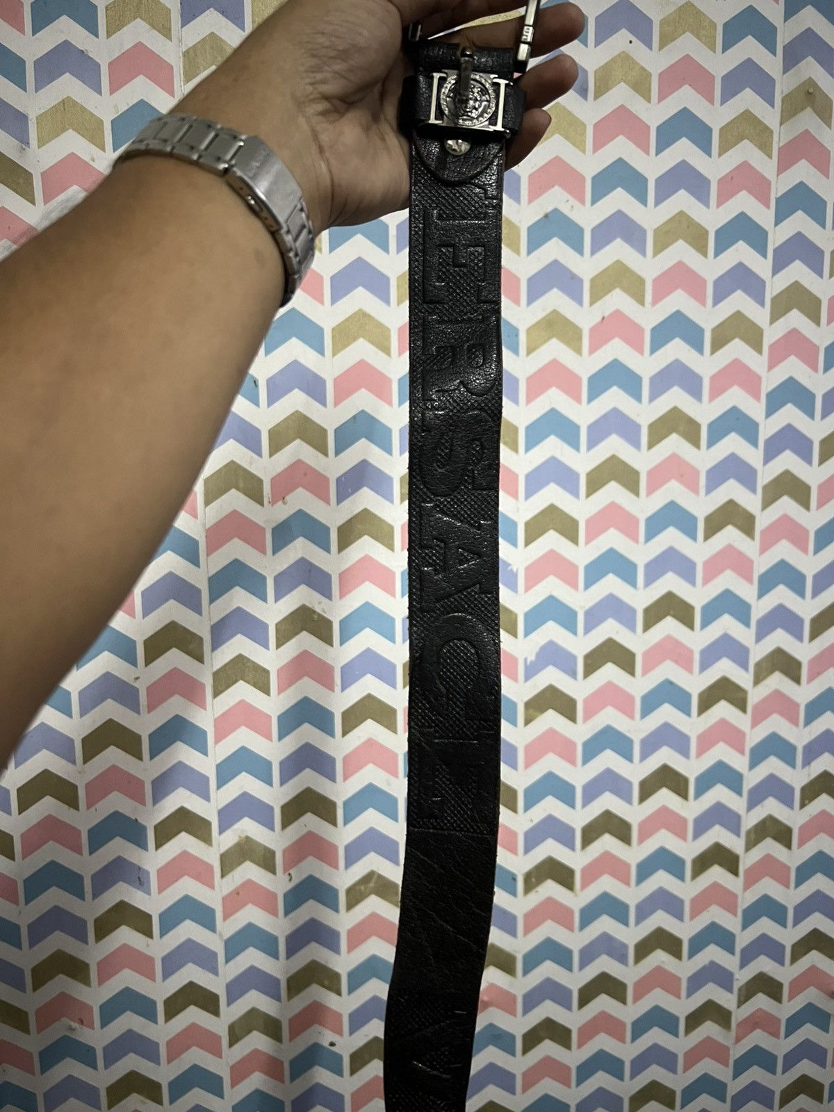 Versace Vintage Versace Belt Leather Size 34 - 5 Thumbnail