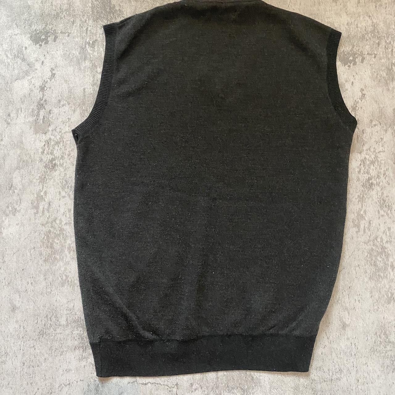 Other Grey and black vintage 90s sweater vest knit Boxy Size US XL / EU 56 / 4 - 2 Thumbnail
