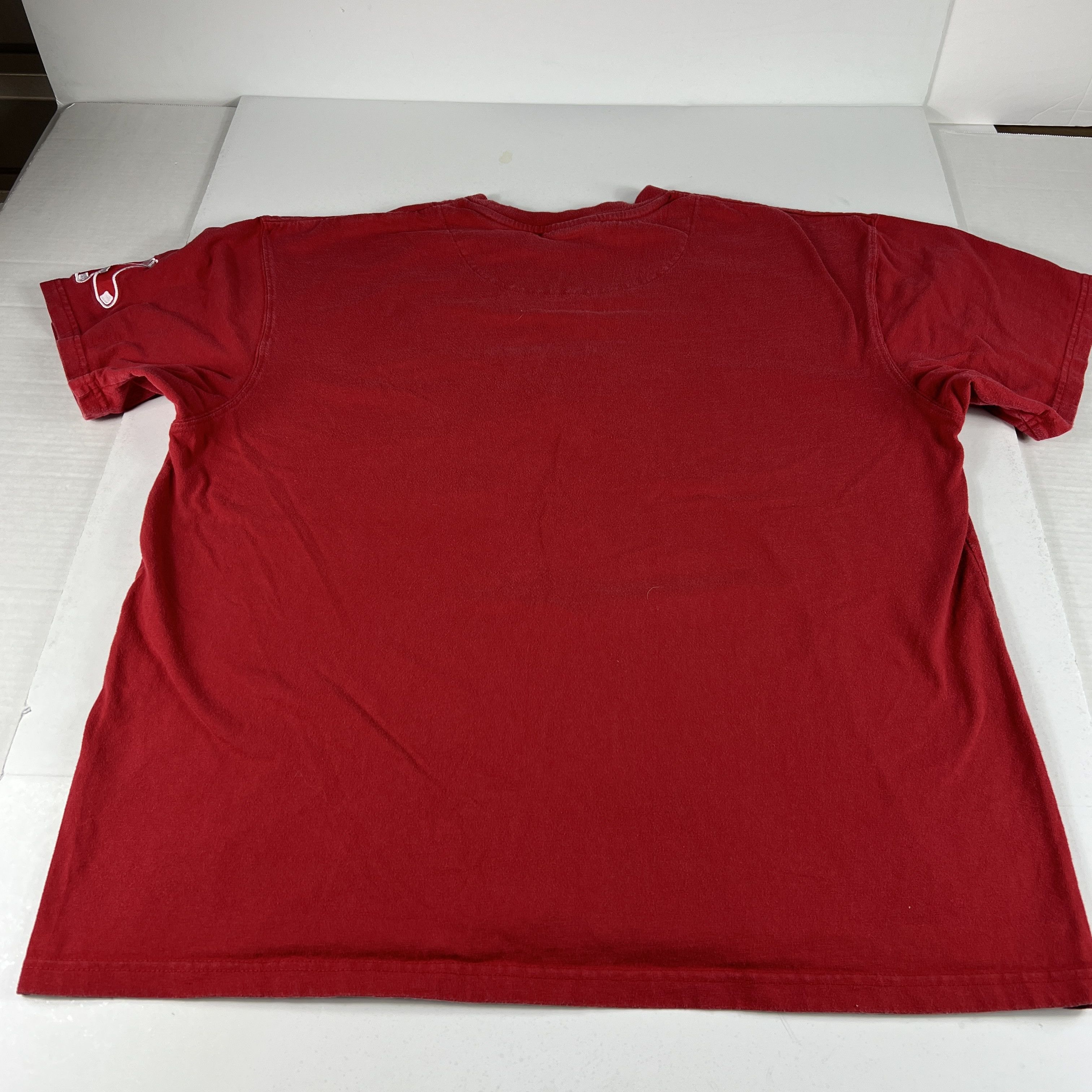 MLB × Nike Y2K Nike MLB Boston Red Sox Center Check Shirt Red Faded Tee Size US XL / EU 56 / 4 - 9 Thumbnail