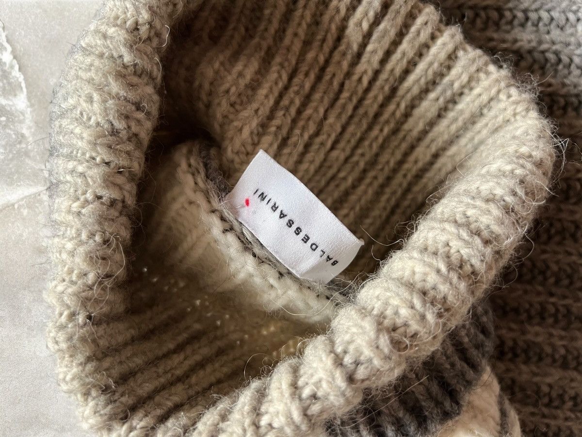 Baldessarini × Vintage BALDESSARINI HEAVY KNIT WOOL Sweater turtleneck multicolour Size US L / EU 52-54 / 3 - 6 Thumbnail