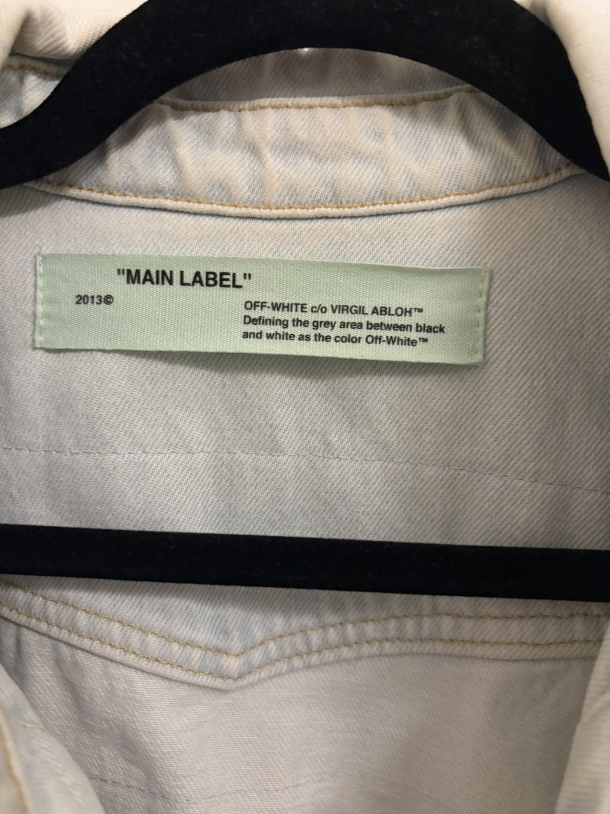 Off-White OFF WHITE 17AW DIAGONAL RAW CUT SHIRT BLUE XS DENIM Size US XS / EU 42 / 0 - 4 Thumbnail