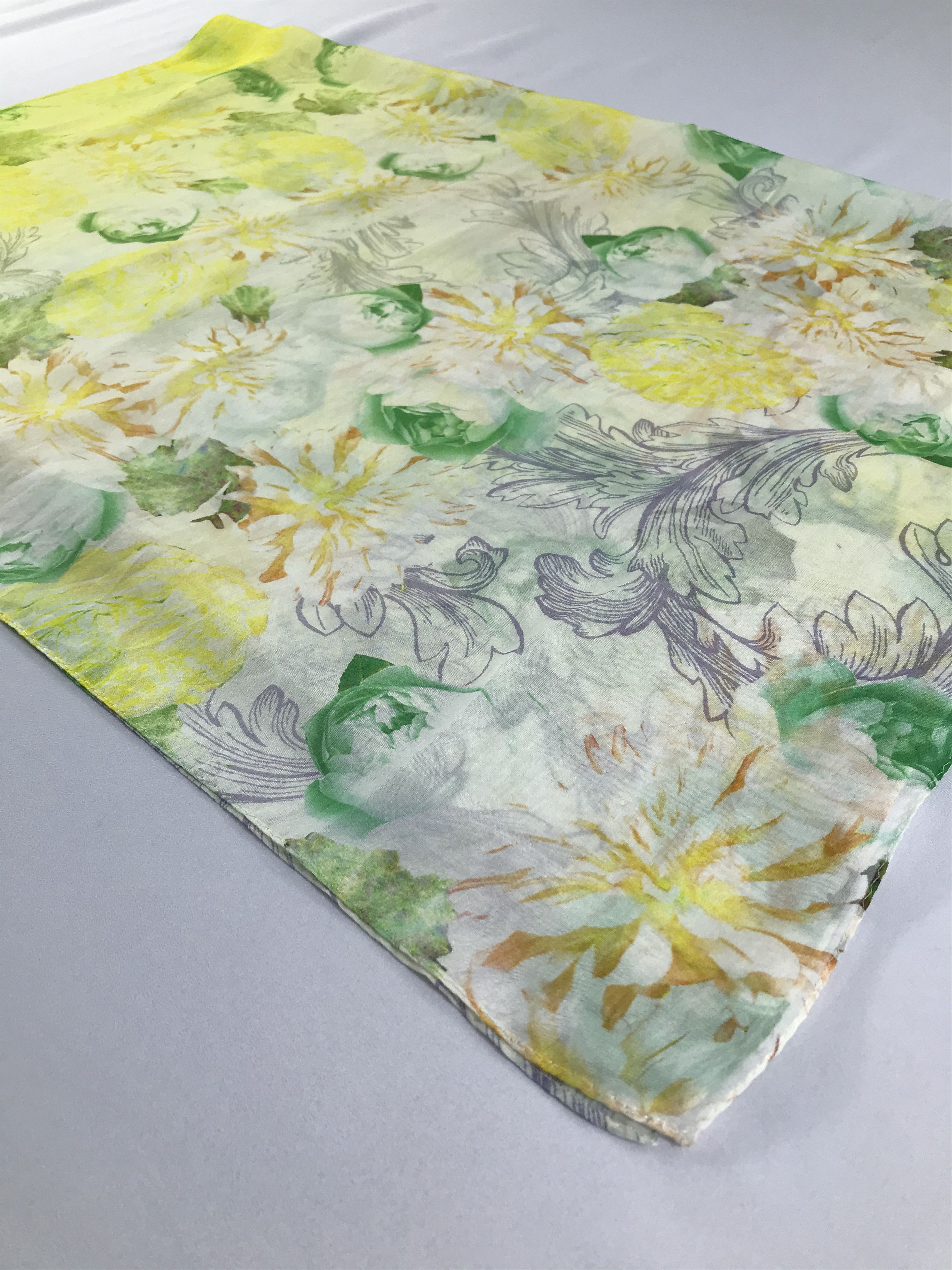 Furla × Vintage Vintage Furla Silk Scarf Size ONE SIZE - 4 Thumbnail