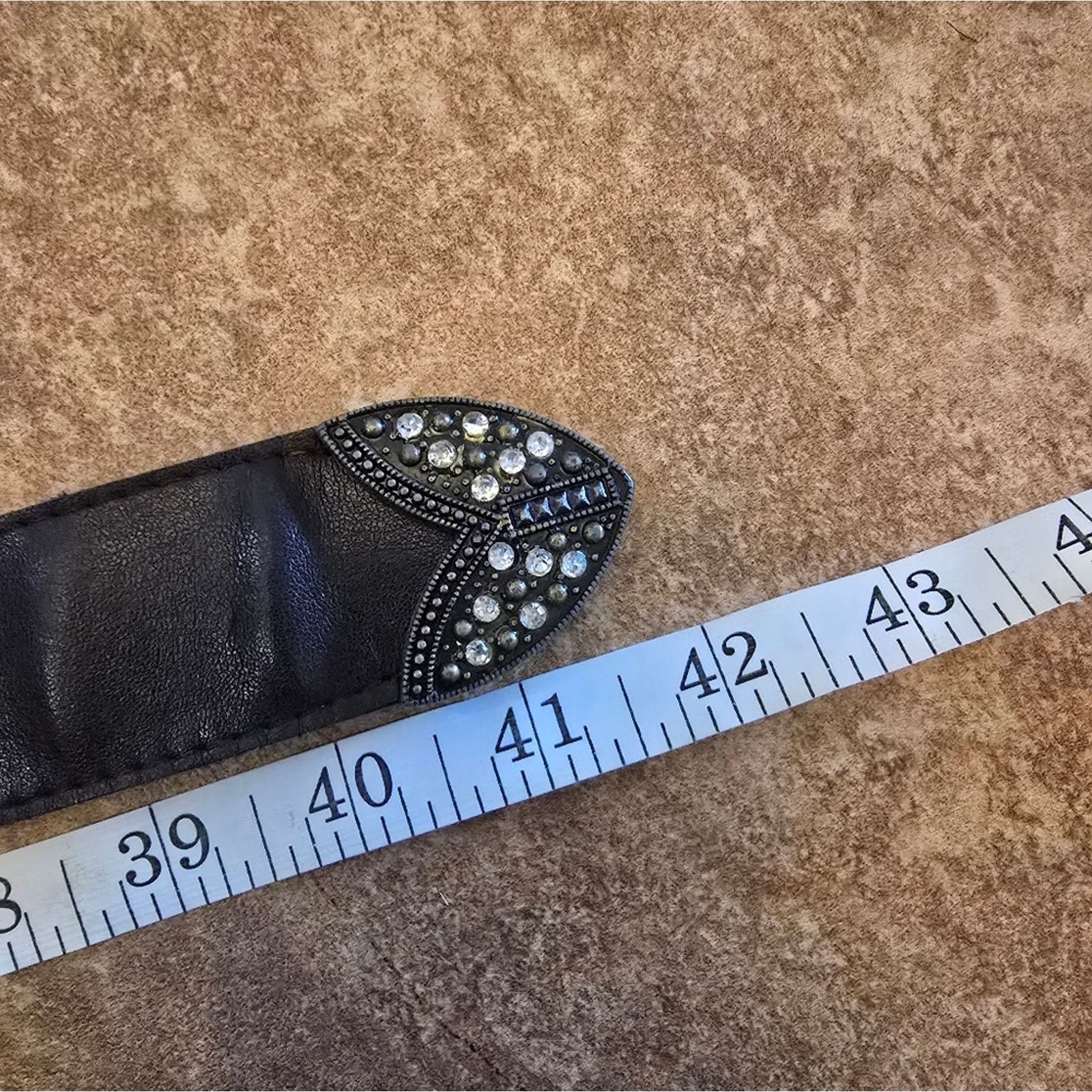 Other Dark Brown Diamond Detailed 42 Belt Size ONE SIZE - 3 Thumbnail