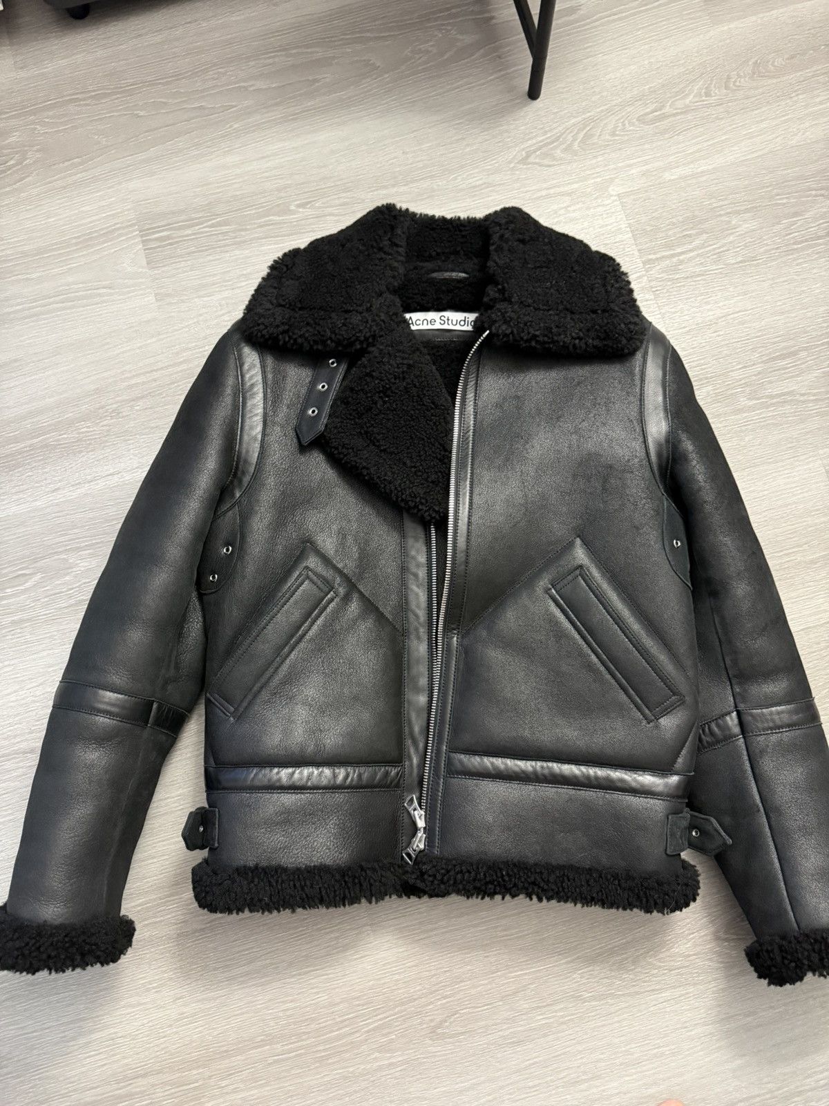 Acne Studios Acne Studio Ian Shearling Leather Jacket Size US S / EU 44-46 / 1 - 1 Thumbnail