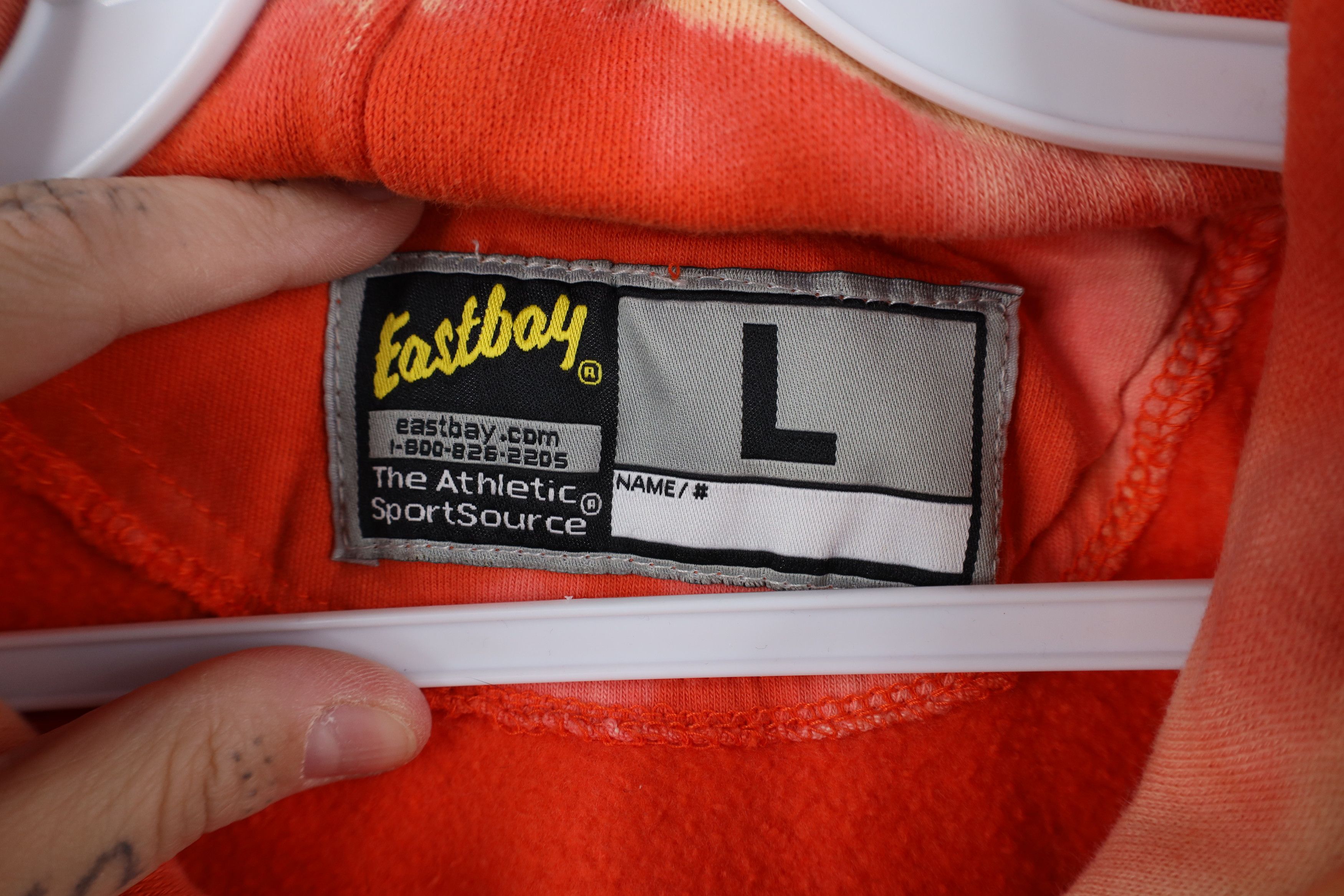 Vintage Vintage Streetwear Blank Acid Wash Hoodie Sweatshirt Orange Size US L / EU 52-54 / 3 - 11 Thumbnail