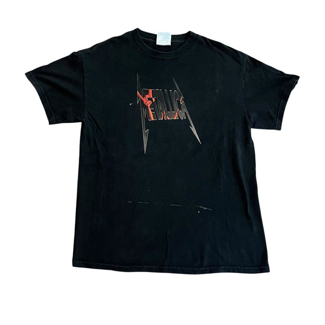 Band Tees × Metallica × Vintage VINTAGE Metallica Band T Shirt y2k Size US M / EU 48-50 / 2 - 3 Thumbnail