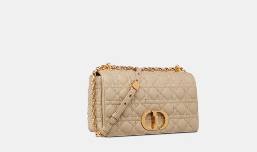 Dior o1w1db10325 Size: OS / M9243U Large Caro Bag in Beige Size ONE SIZE - 1 Thumbnail