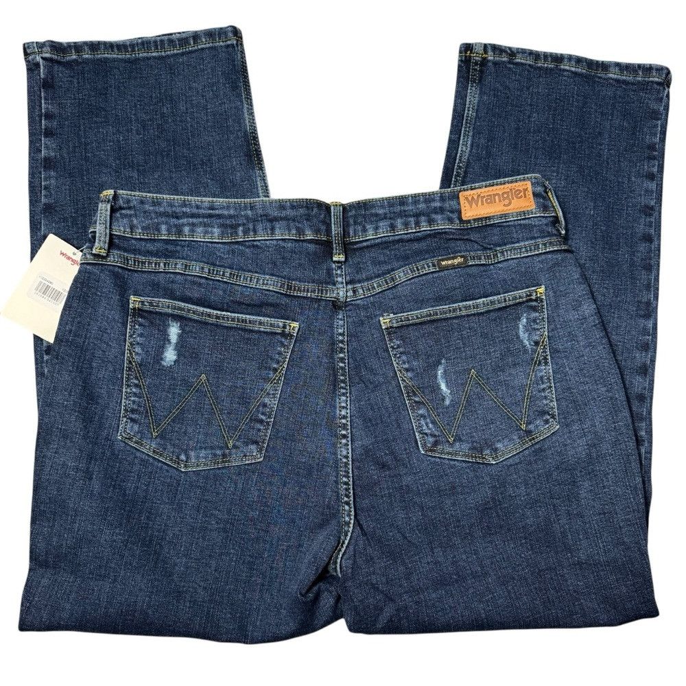 Wrangler NWT New Wrangler High Rise True Straight Crop Jeans Size 31 Size 31" - 4 Thumbnail