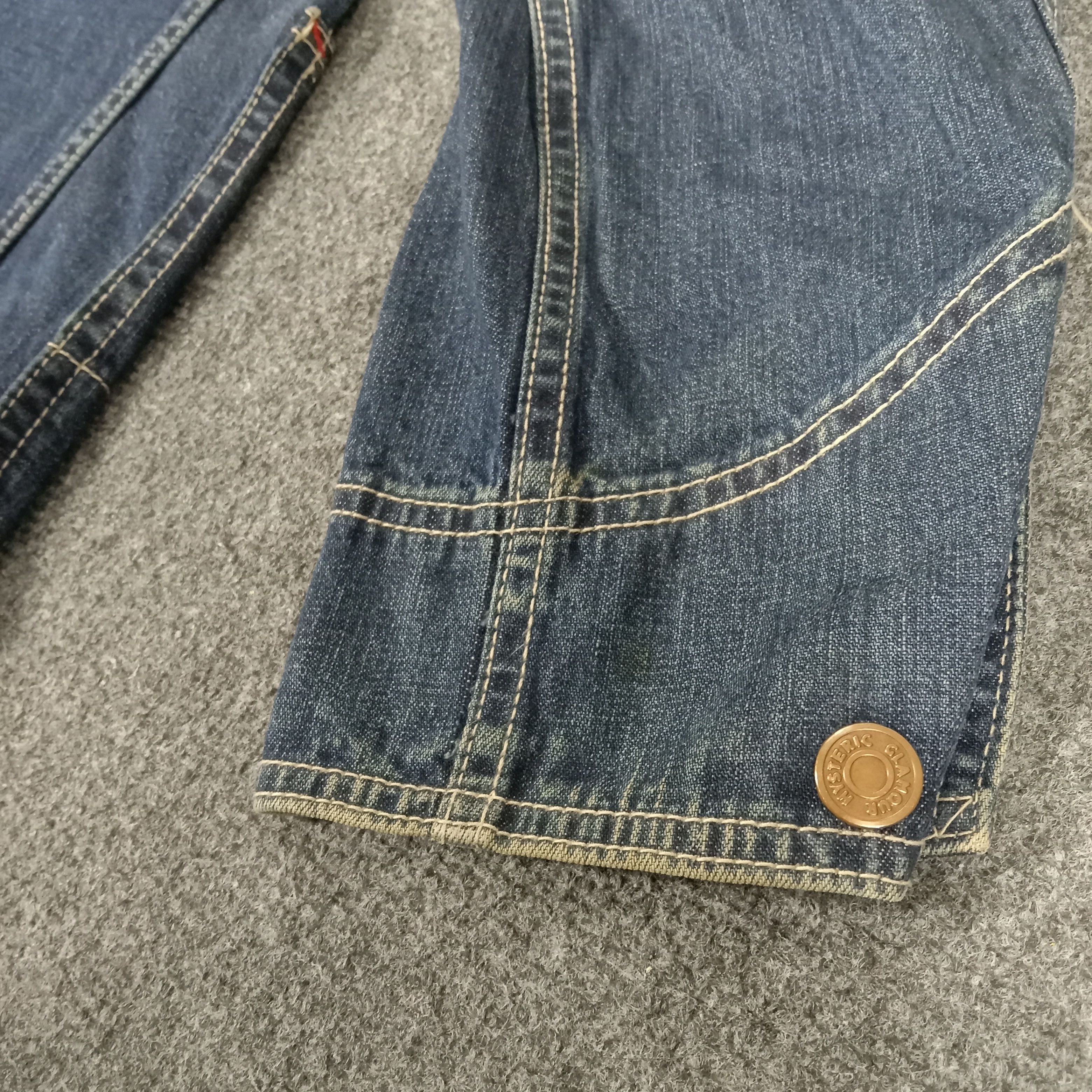 Hysteric Glamour × Japanese Brand × Vintage Hysteric Glamour Japanese Brand Patches Denim Jacket Size US S / EU 44-46 / 1 - 6 Thumbnail