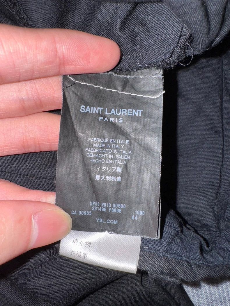 Yves Saint Laurent Saint Laruent13fw First Year Show Basic Wool Black Pants 25 Size US 44 / EU 60 - 7 Thumbnail