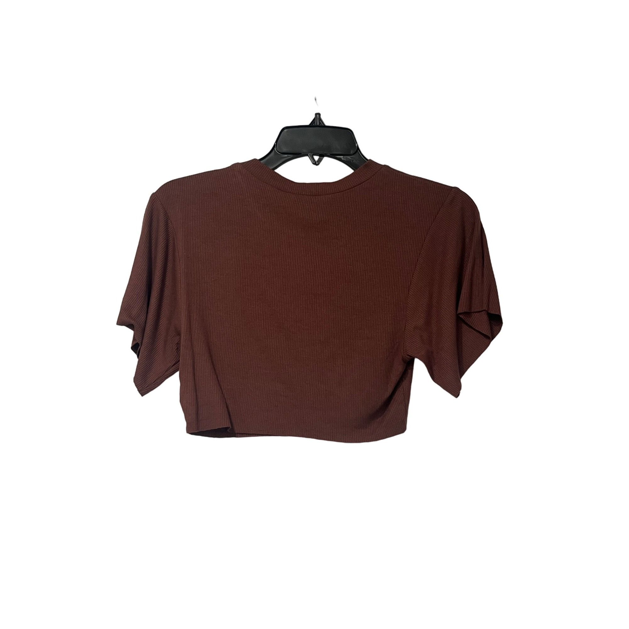 Other Naked Wardrobe Crop T-shirt In Chocolate, Sz. S Size S / US 4 / IT 40 - 6 Thumbnail