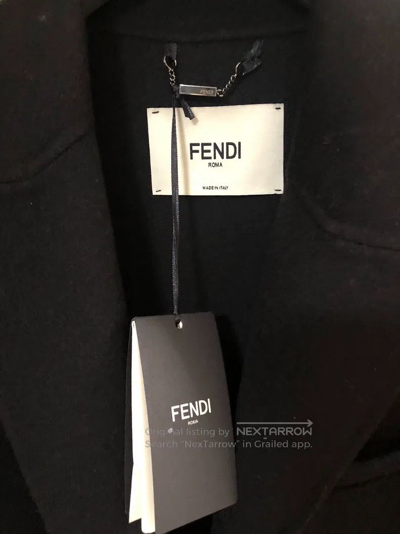 Fendi Fendi Fox fur double-breasted wool coat Size XS / US 0-2 / IT 36-38 - 5 Thumbnail