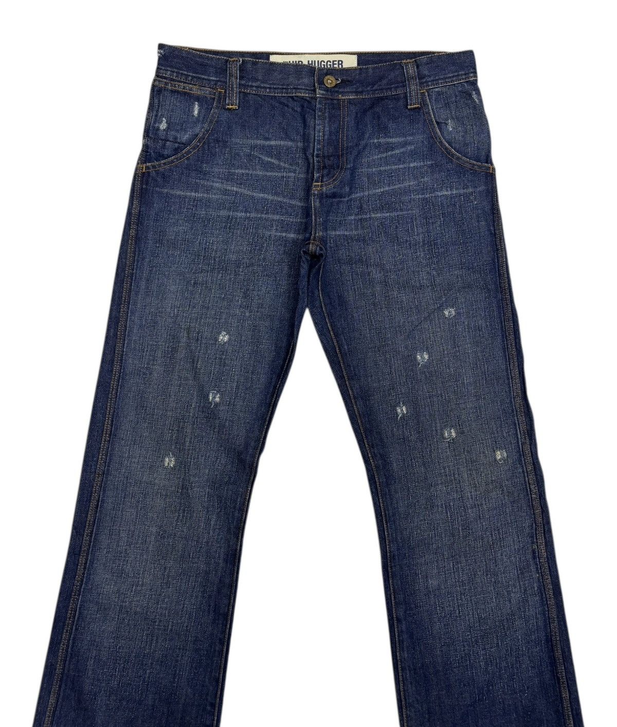 Japanese Brand × Kapital × Le Grande Bleu (L.G.B.) Flare Jeans Hip Hugger Gap Blue Distressed Denim Jeans Size US 32 / EU 48 - 5 Thumbnail
