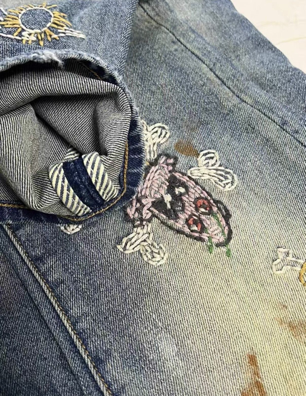 Billionaire Boys Club Billionaire Boys Club ICECREAM Embroidered Flying Dog Jeans Size US 34 / EU 50 - 9 Thumbnail