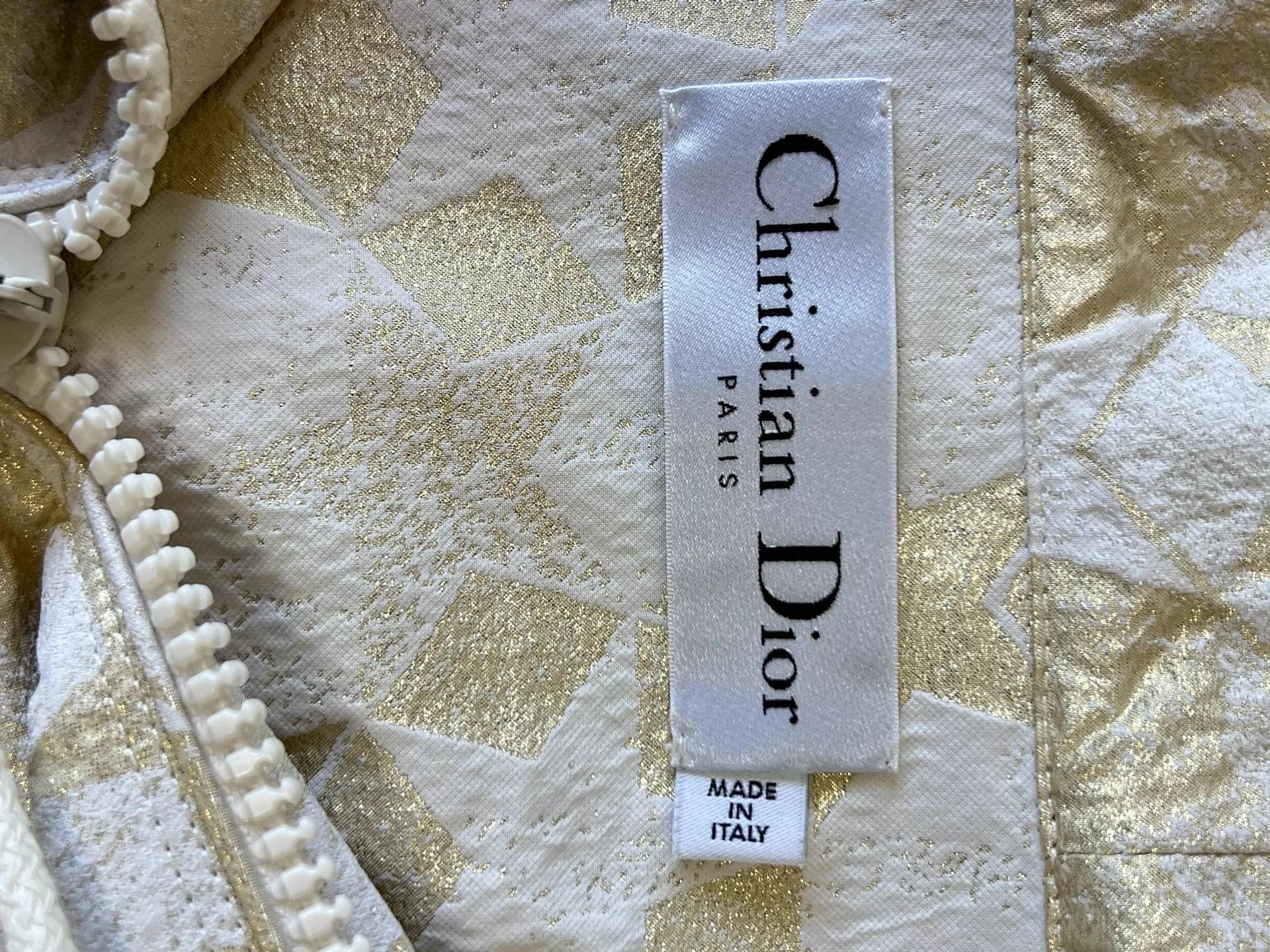 Dior Dior Gold CD Bee Embroidered Hooded Short Jacket XS Size XS / US 0-2 / IT 36-38 - 7 Thumbnail