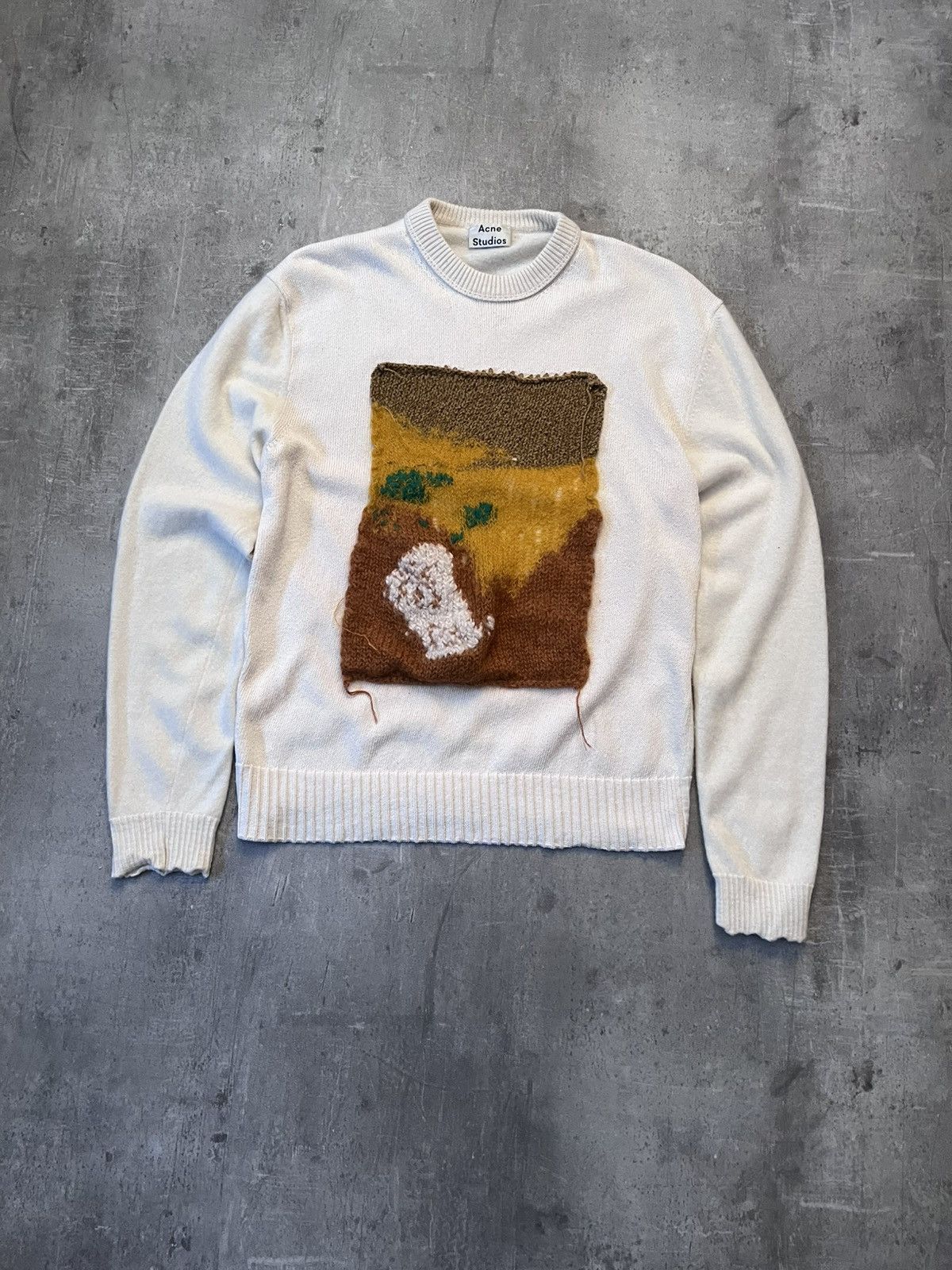 Acne Studios Acne Studios A/W 18 wool beige sweater Size US M / EU 48-50 / 2 - 1 Thumbnail