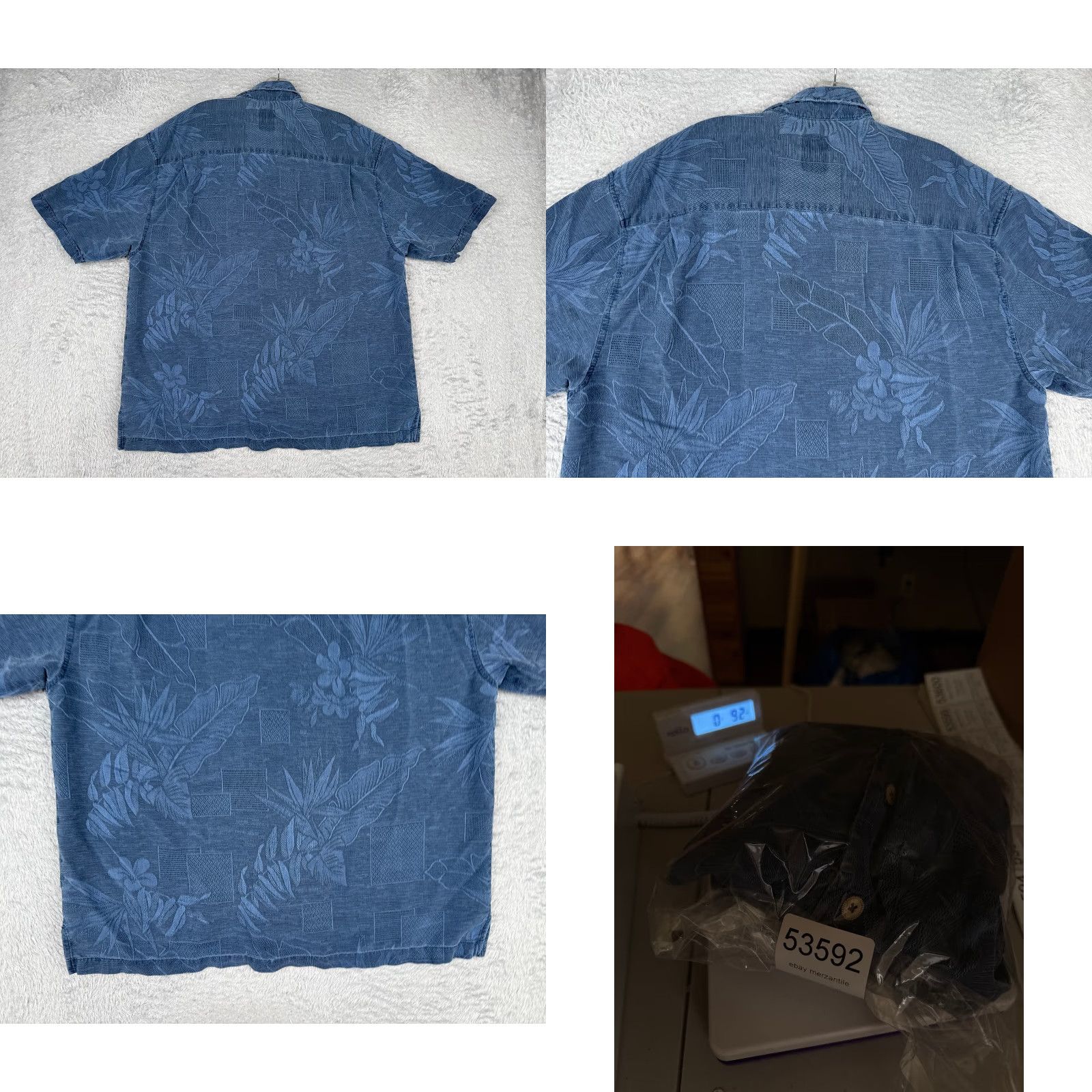 Vintage Jamaica Jaxx Shirt Men XL Blue Floral Leaf Silk Button Up Hawaiian Size US XL / EU 56 / 4 - 9 Thumbnail