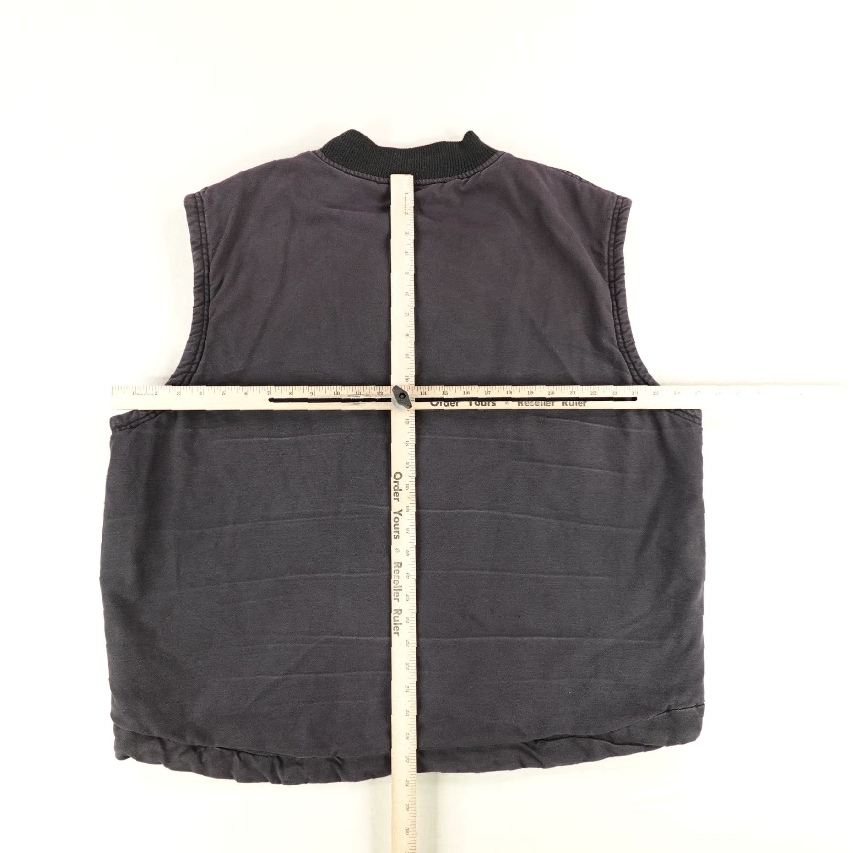 Dickies Dickies Vest Mens 2XL Black Canvas Quilt Lined Full Zip Workwear Utility Vest Size US XXL / EU 58 / 5 - 7 Thumbnail
