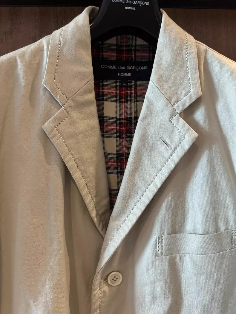 Comme des Garcons Comme Des Garcons Pure cotton white jacket 2505-Nextarrow Size L / US 10 / IT 46 - 2 Thumbnail