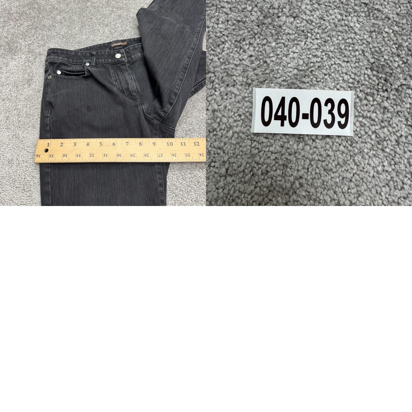 J.McLaughlin J.McLaughlin Jeans Womens 6 Washed Black Mid Rise Slim Straight Denim Casual Size 28" / US 6 / IT 42 - 10 Thumbnail