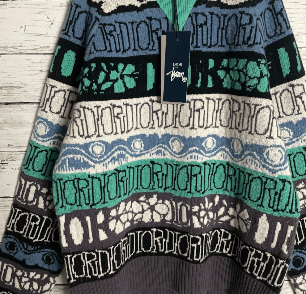 Stussy Dior × STUSSY Collaboration Sweater Size US S / EU 44-46 / 1 - 8 Thumbnail