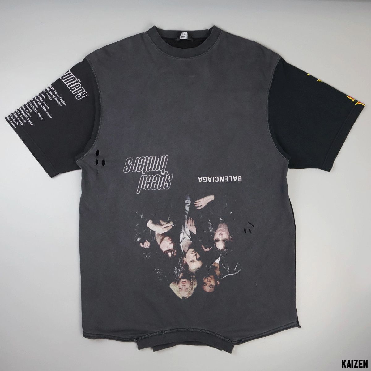 image of Balenciaga - Speed Hunters Upside Down Tee - Ss22 in Black, Men's (Size Small)