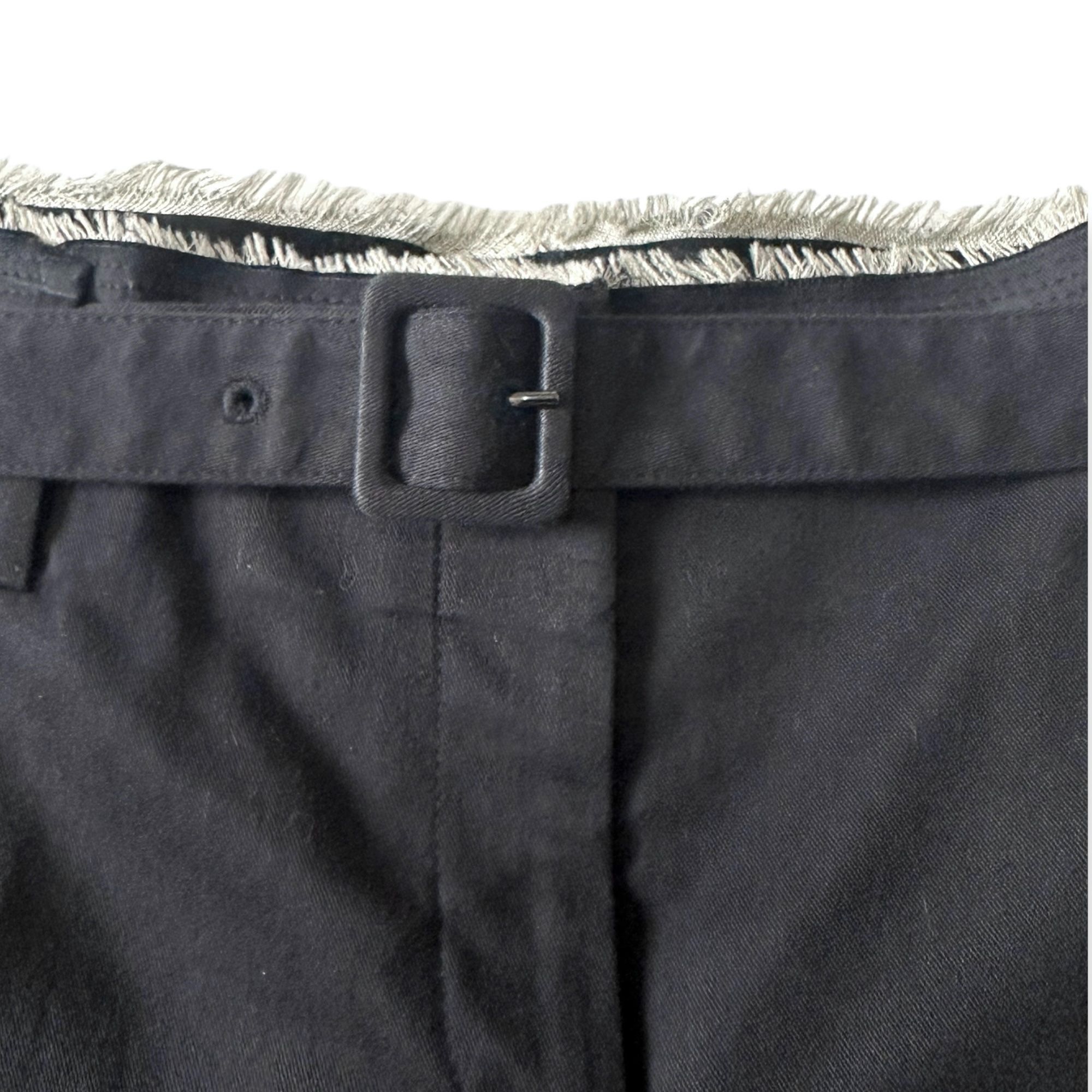 Prada Prada Blue Cropped Cotton Pants, Size Italian 46 Size 32" / US 10 / IT 46 - 4 Thumbnail
