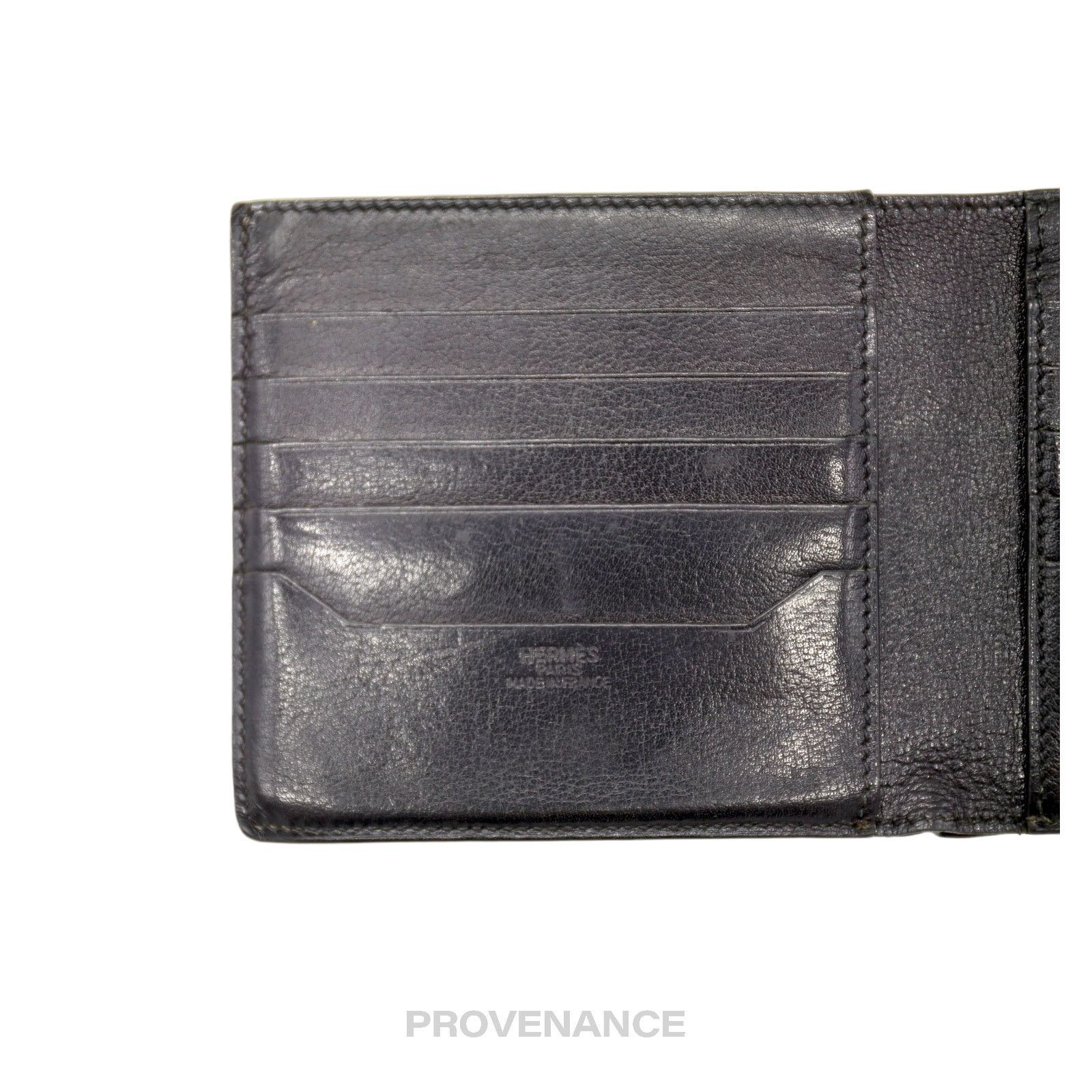 Hermes 🔴 Hermès 10CC Compact Wallet - Black Noir Box Calfskin Size ONE SIZE - 7 Thumbnail