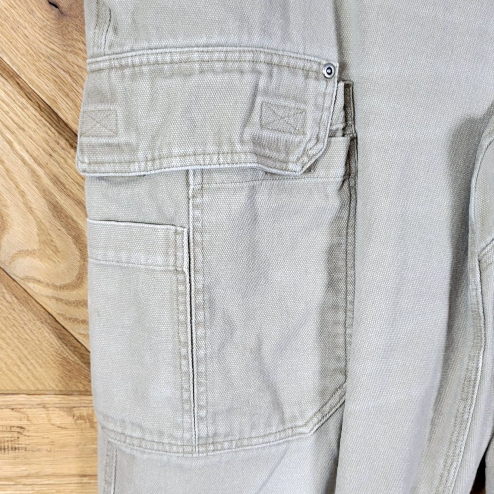 Vintage Duluth Mens Cargo Pants Beige 42X30 Workwear Pants Men Regular Size 42 Inseam 30 Cargo Beige Duluth Trading Mens Size 42X30 Size US 42 / EU 58 - 4 Thumbnail