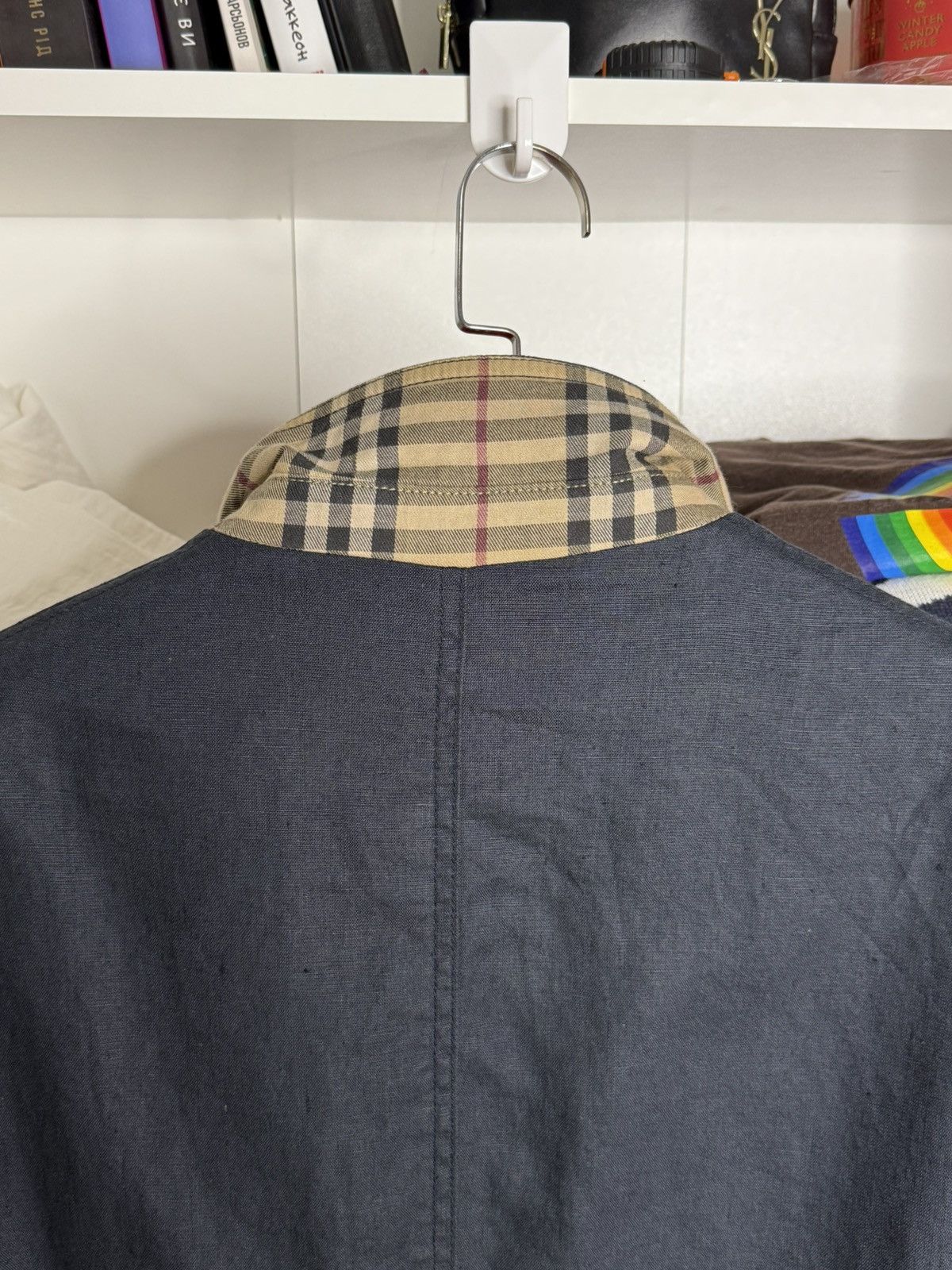 Burberry Burberry London Navy Blue Linen Blazer size 50 Size 50R - 10 Thumbnail