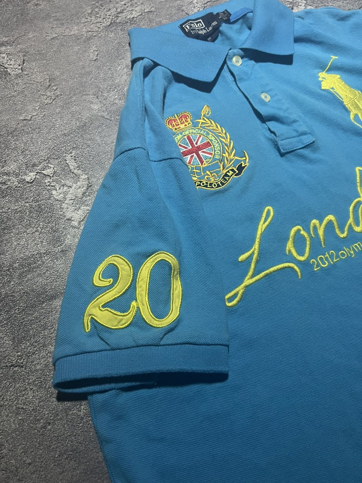 Ralph Lauren Vintage 90s Ralph Lauren Polo Tee London Chief Keef Big Pony Size US XL / EU 56 / 4 - 3 Thumbnail