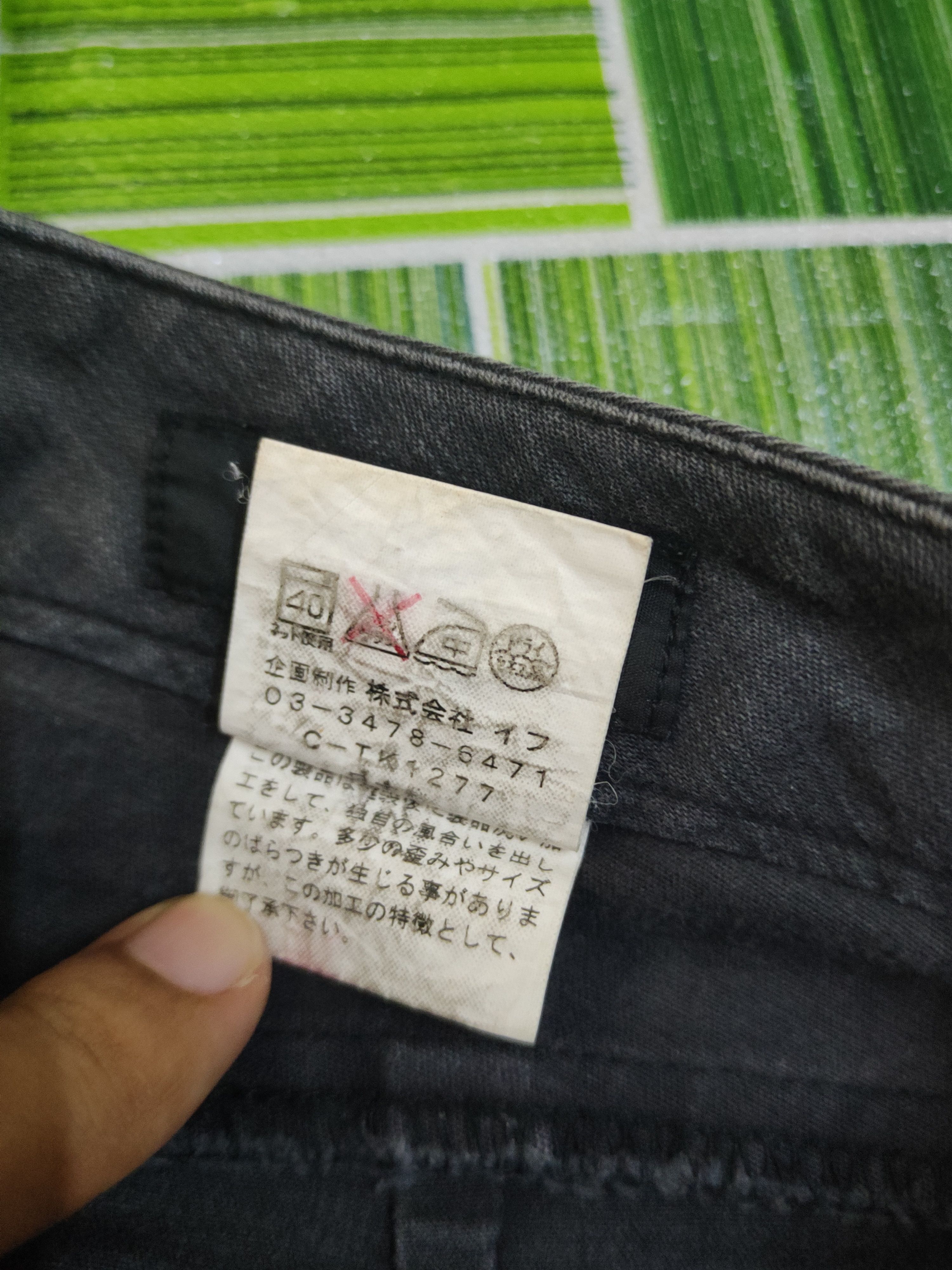 Japanese Brand DL Green Eye Black Faded Multipocket Cargo Pants #1536 Size 26" / US 2 / IT 38 - 12 Thumbnail