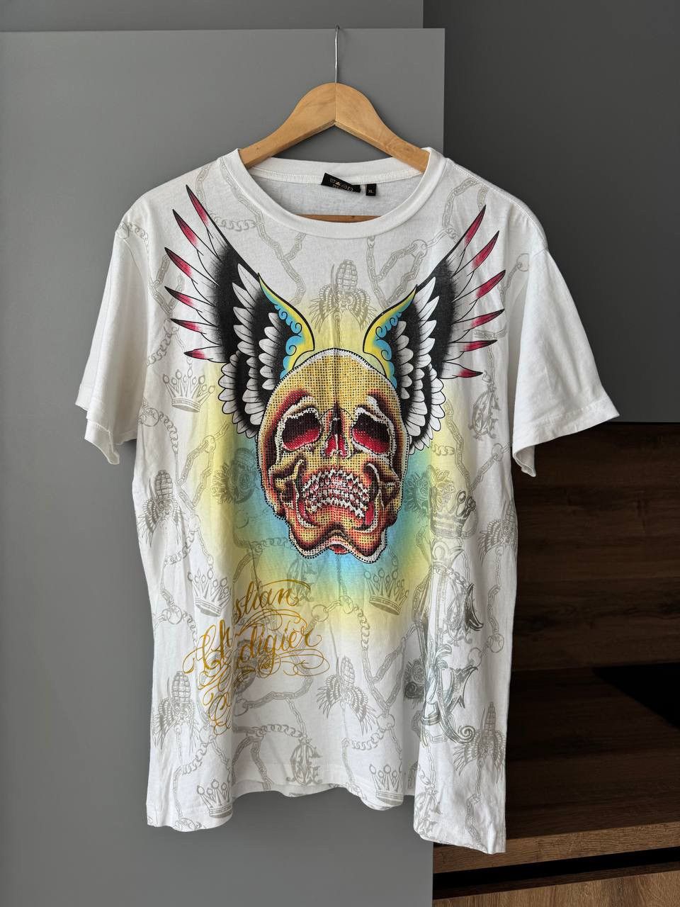 Christian Audigier Christian Audigier 2000s Panther & roses Roses Rhinestone Size US M / EU 48-50 / 2 - 1 Thumbnail