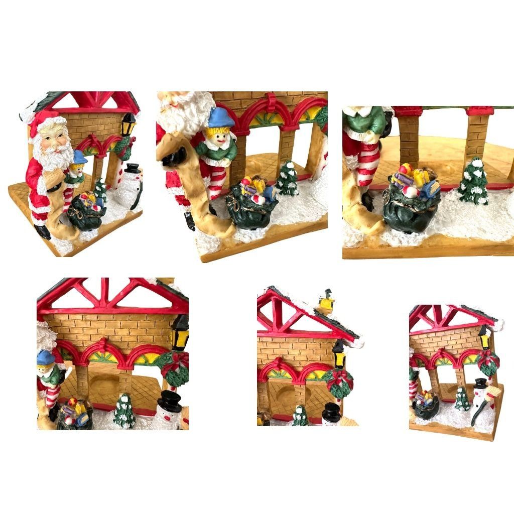 Handmade × Vintage VTG Gift Collection Candle Holder New Christmas Wreath Santa Size ONE SIZE - 7 Thumbnail