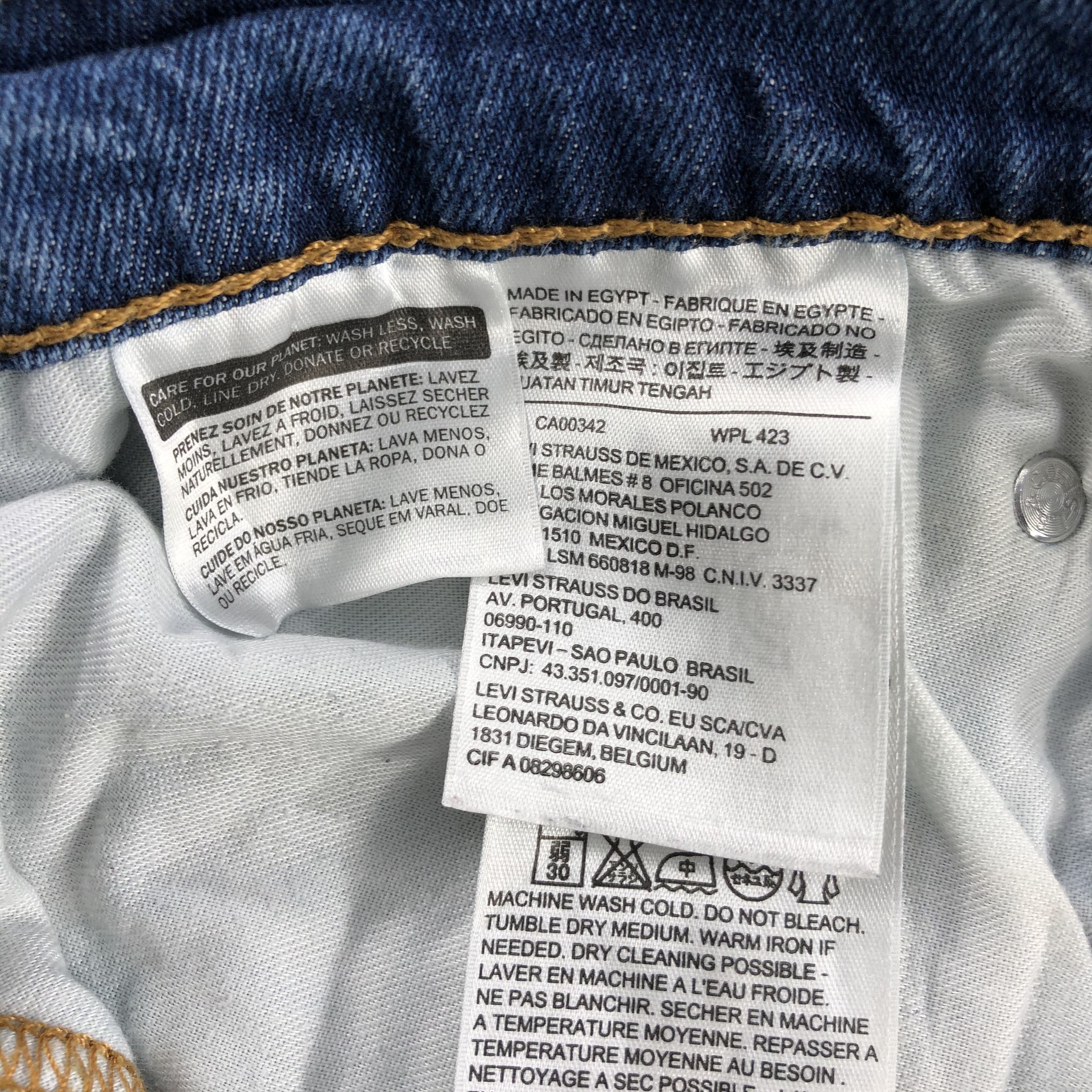 Levi's Vintage Blue Wash Levis 511 Jeans-J2076 Size US 32 / EU 48 - 9 Thumbnail