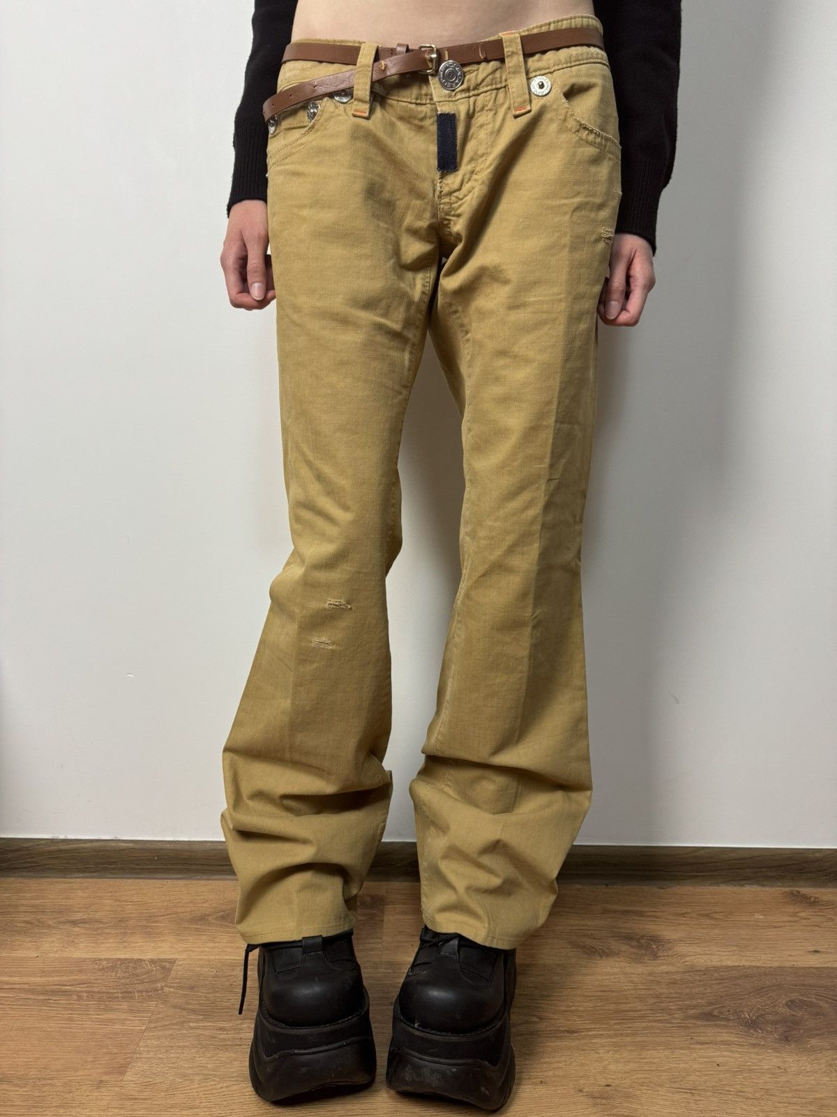 Dsquared2 Dsquared2 Flared Bootcut Jeans Camp Chippawa Avant Garde 00s Size 32" / US 10 / IT 46 - 1 Thumbnail