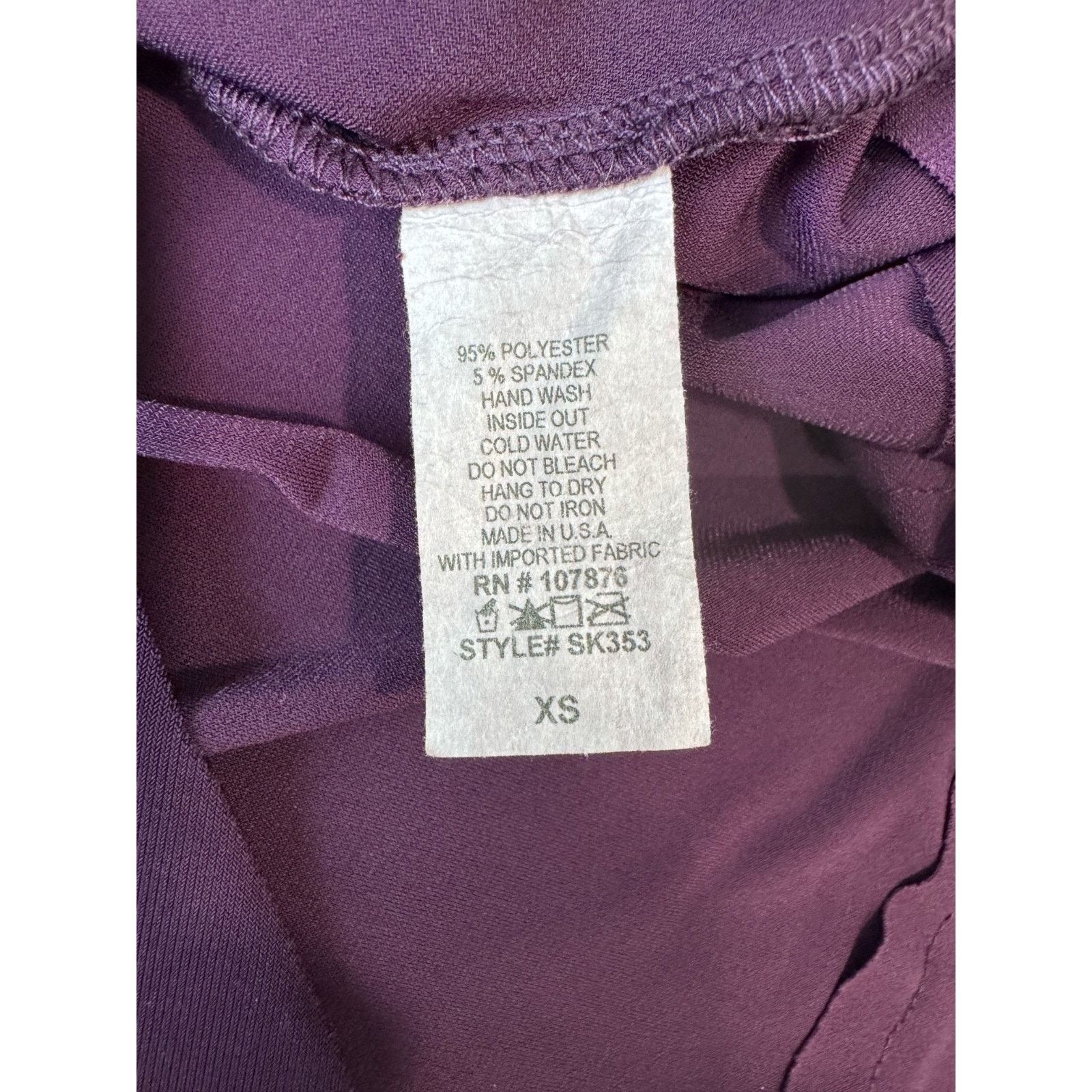 Other Comfy USA Purple Long Sleeve Cocoon Midi Dress XS USA Size XS / US 0-2 / IT 36-38 - 8 Thumbnail