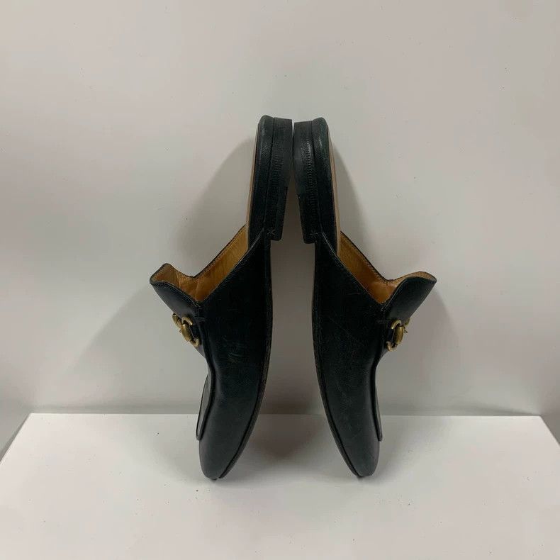 Gucci Gucci Black Classic SlipOn Shoes-2505 Size US 4 / IT 34 - 4 Thumbnail