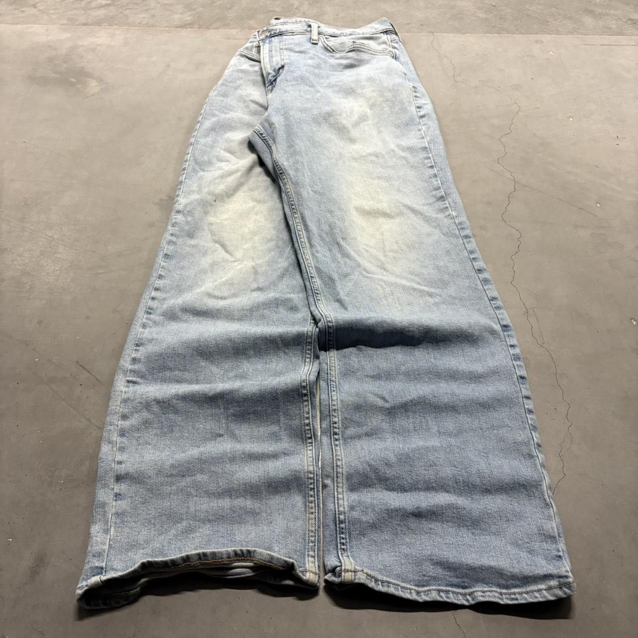 Old Navy Crazy Vintage Y2K/2000s Baggy Old Navy Loose Light Wash Denim Jeans! Size US 38 / EU 54 - 3 Thumbnail