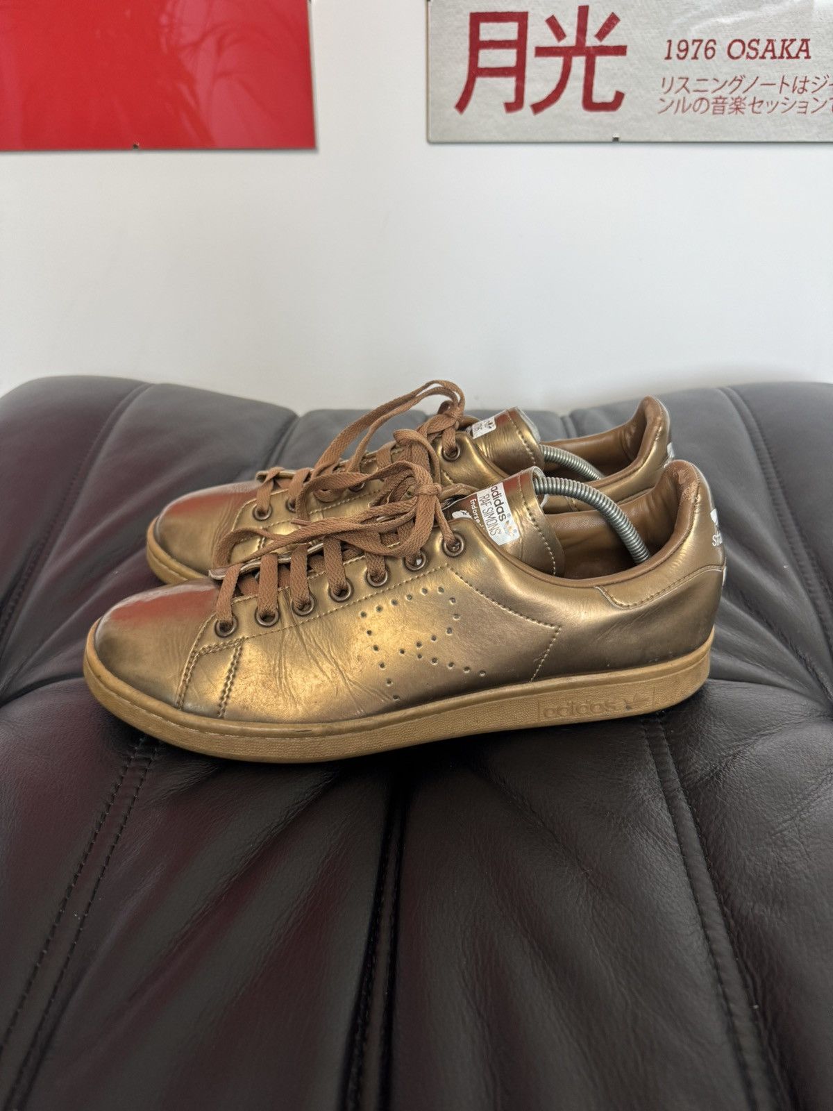 Adidas × Raf Simons Adidas RAF Simons Stan Smith Gold Leather Low 2016 Hype Size US 9.5 / EU 42-43 - 1 Thumbnail