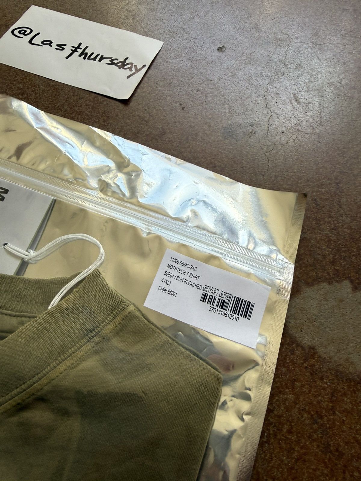 Satisfy Satisfy Running Equipment MothTech Tee Olive Green XL Size US XL / EU 56 / 4 - 13 Thumbnail