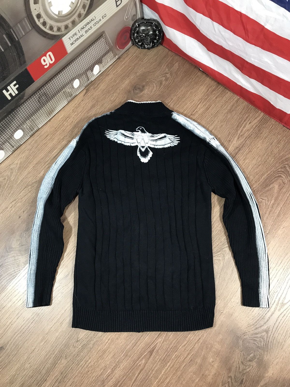 Japanese Brand × Vintage Vintage Knit Striped Sweater Y2K Effect Size US L / EU 52-54 / 3 - 1 Thumbnail