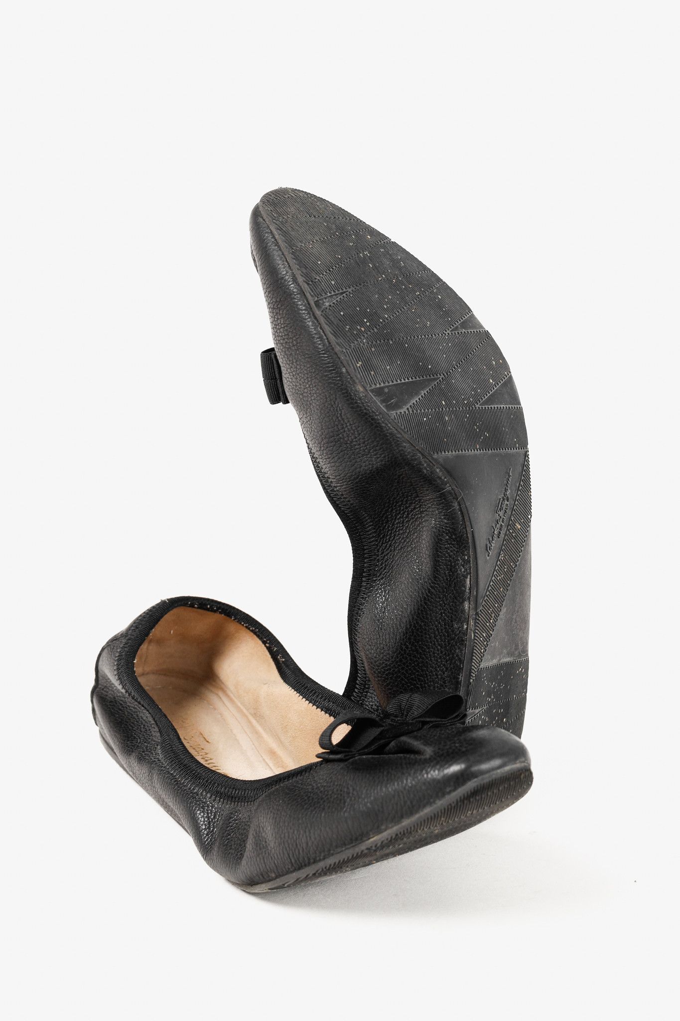 Salvatore Ferragamo Salvatore Ferragamo My Joy Leather Foldaway Ballet Flats Size US 9 / IT 39 - 5 Thumbnail