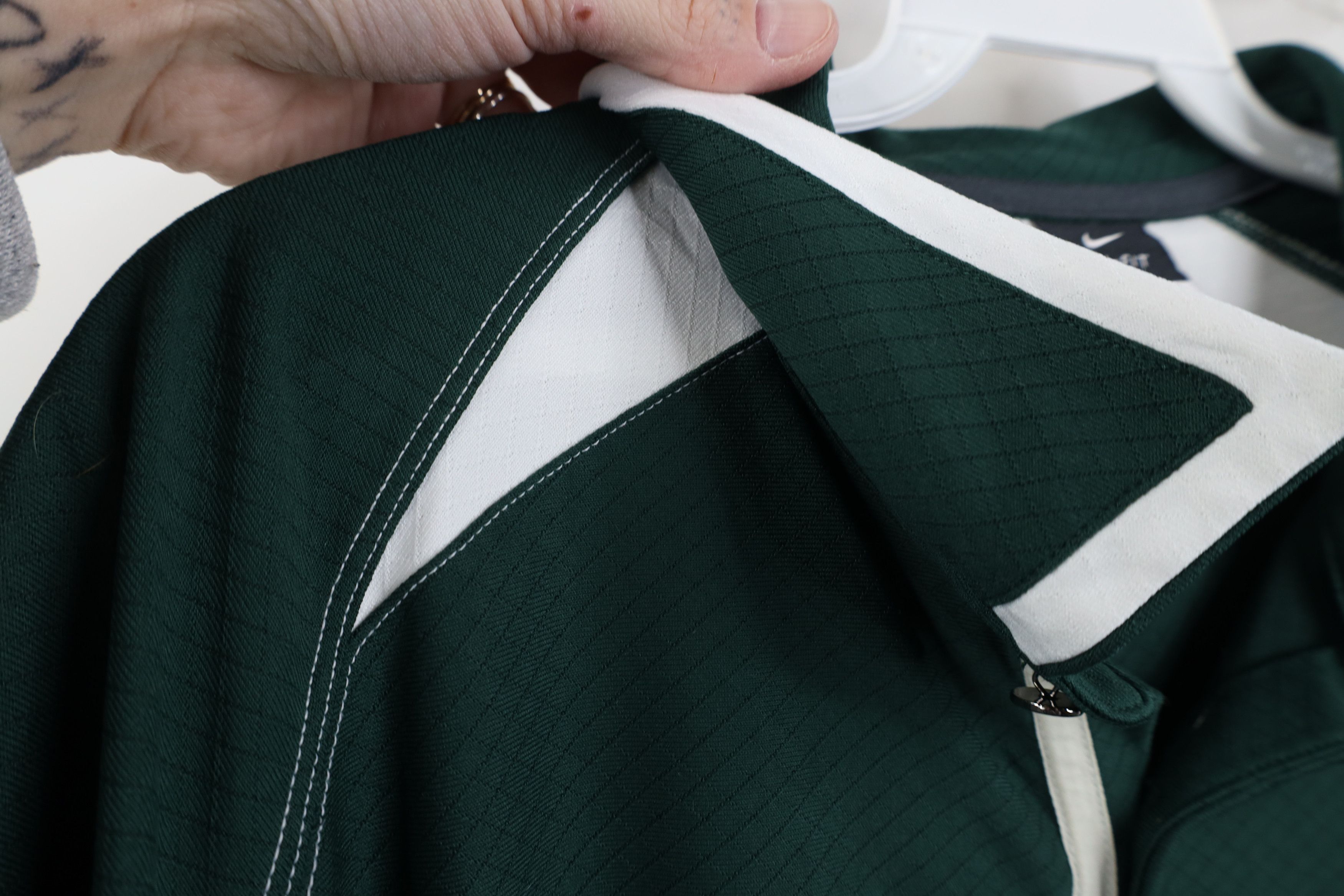 Nike Nike Scott Mini Swoosh Michigan State University Knit Polo Size US L / EU 52-54 / 3 - 9 Thumbnail