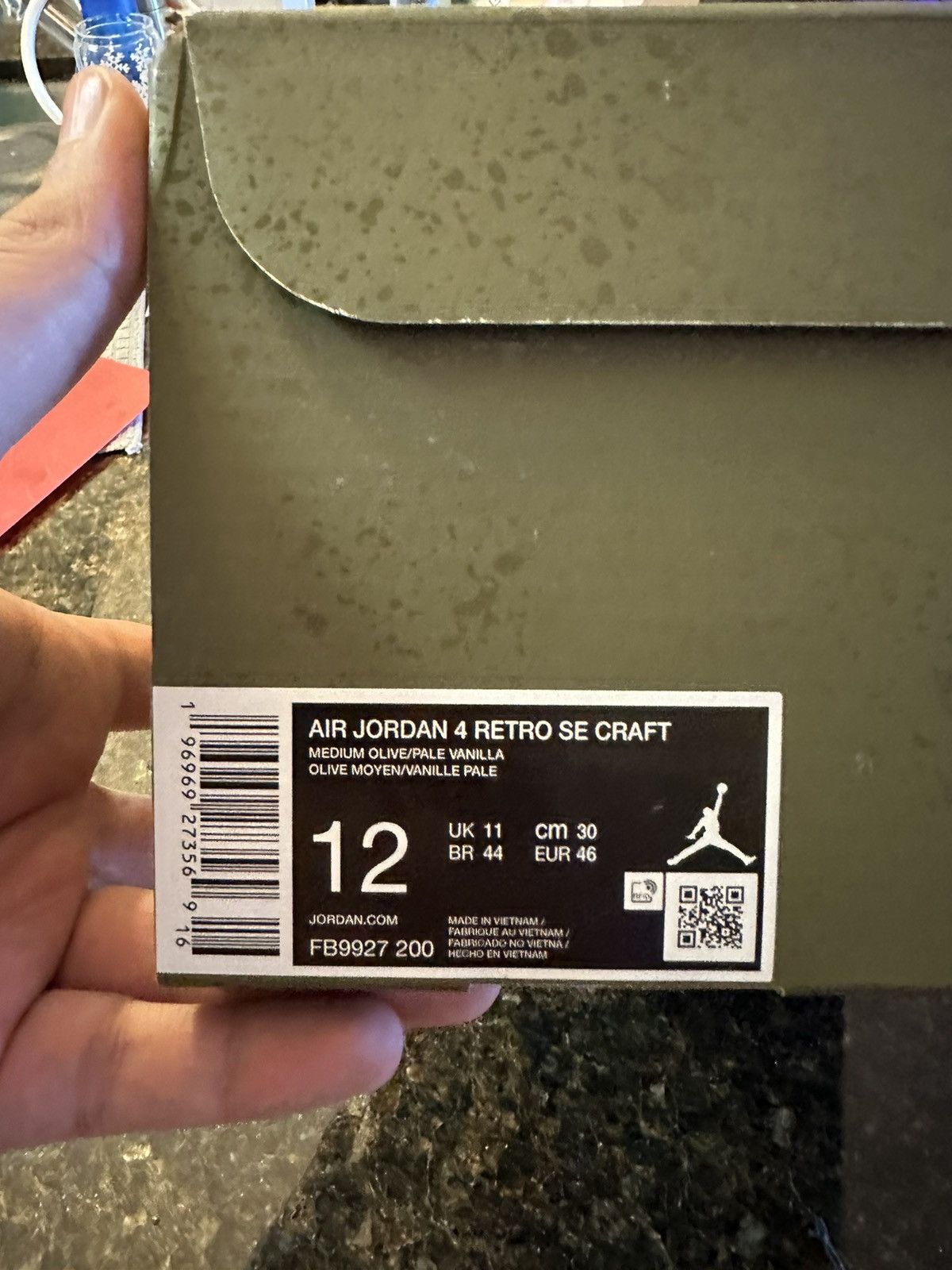 Jordan Brand AIR JORDAN 4 RETRO SE CRAFT “MEDIUM OLIVE” Size US 12 / EU 45 - 3 Thumbnail