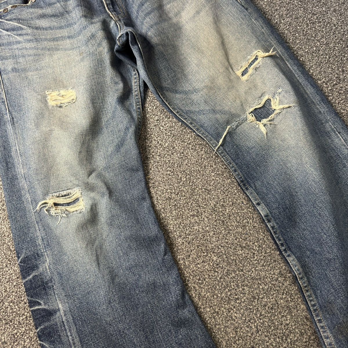 Japanese Brand Vintage 90s Japanese Studded Men Bigi Tokyo Distressed Denim Size US 35 - 6 Thumbnail