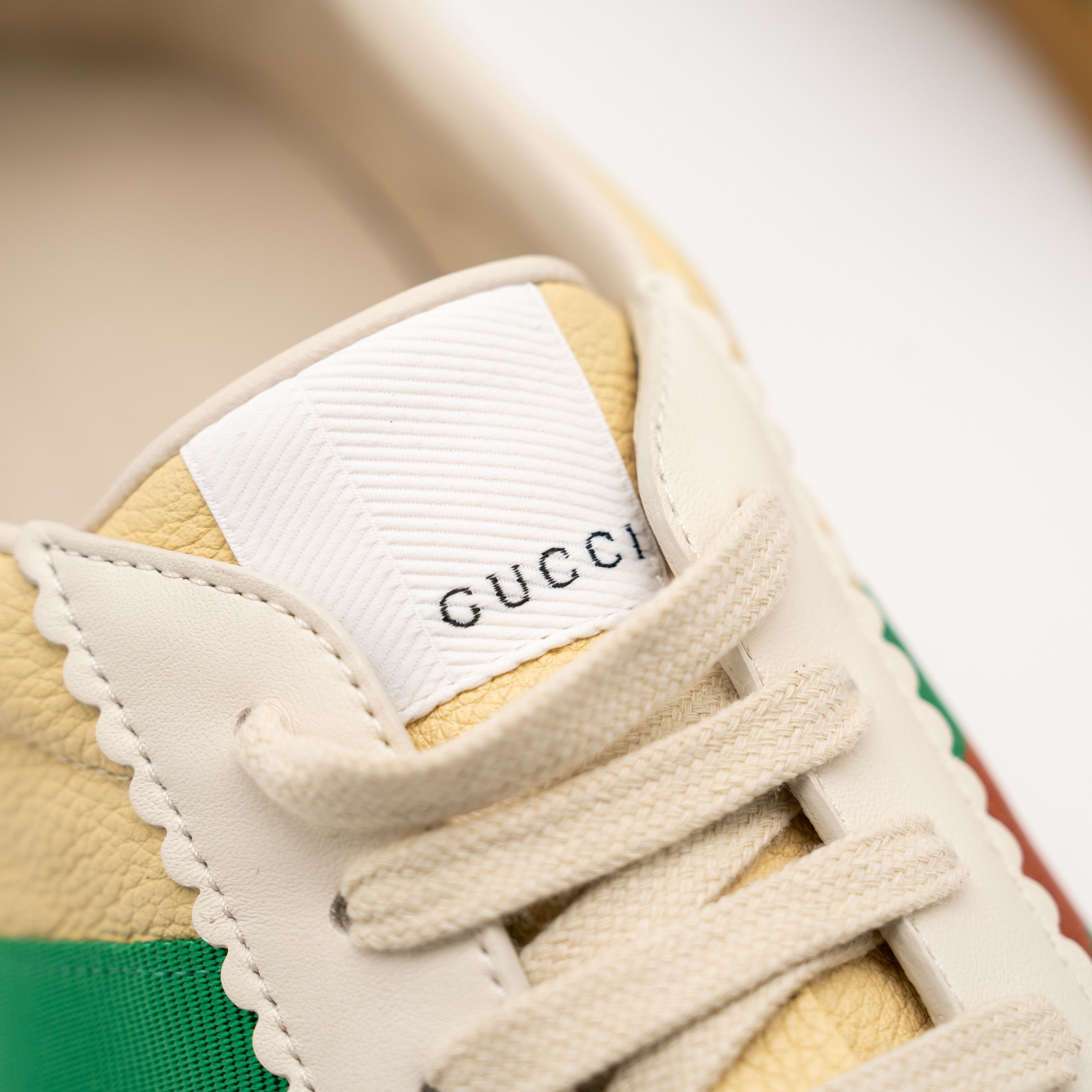 Gucci Gucci Web G74 GG Sneakers Bees Yellow Web Red Green Size US 14 / EU 47 - 8 Thumbnail